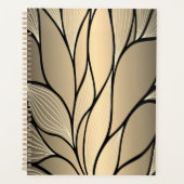 Antiek goud creatief verlofpatroon planner (Voorkant)