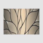 Antiek goud creatief verlofpatroon tissuepapier (Voorkant)