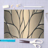 Antiek goud creatief verlofpatroon tissuepapier (Craft)