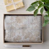 Antiek goud damast schrift tissuepapier (Geschenk)