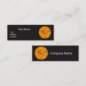 ANTIEK GOUD FLORENTINE FORINT Zwart Papier Mini Visitekaartje (Voorkant / Achterkant)