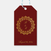 Antiek Goud Motief Op Maat Cadeaulabel (Voorkant)