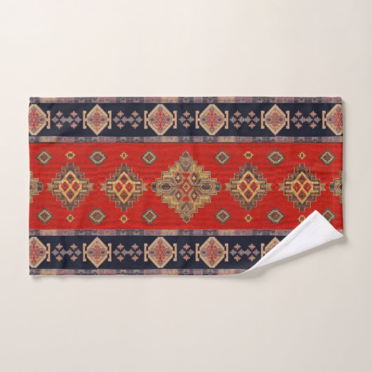Antiek goud Onyx Rood Kilim Turks Bad Handdoek (Handdoek)