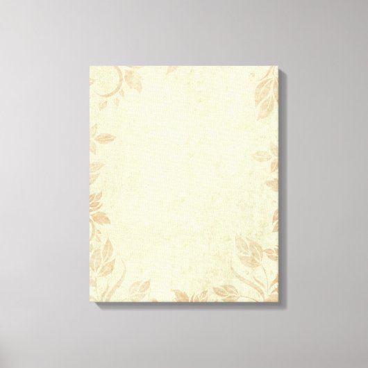 Antiek goud sinaasappelwijn canvas afdruk (Voorkant)
