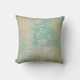 Antiek goud teal vintage patroon kussen