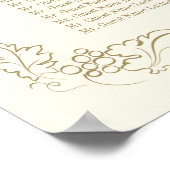 Antiek gouddruiven Weddenschap Poster (Hoek)