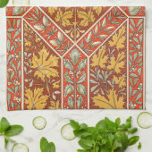 Antiek gouden blad keukenhanddoeken (Gevouwen)