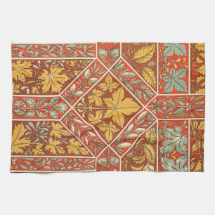 Antiek gouden blad keukenhanddoeken