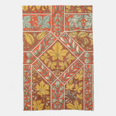 Antiek gouden blad keukenhanddoeken (Verticaal)