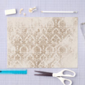 Antiek gouden damast tissuepapier (Craft)