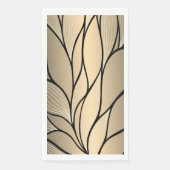 Antiek gouden decoratief verlofpatroon servet (Voorkant)