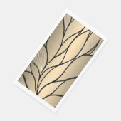 Antiek gouden decoratief verlofpatroon servet (Hoek)