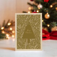 Antiek gouden kerstgroen
