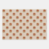 Antiek gouden kerstmis inpakpapier vel (Voorkant)