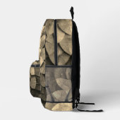 Antiek gouden mandala kunst geweven bloem bedrukte rugzak (Rechts)