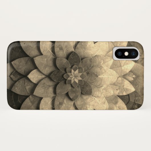Antiek gouden mandala kunst geweven bloem Case-Mate iPhone case (Achterkant (horizontaal))