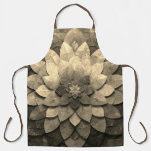 Antiek gouden mandala kunst geweven bloem schort