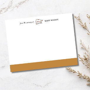 Antiek gouden notitiekaart met een knuffelkat voor kaart