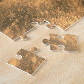  Antiek gouden Paarse Abstracte vlooien Legpuzzel (Zijkant)