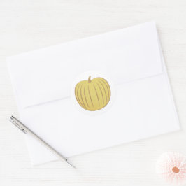 Antiek Gouden Pompoen Herfst Envelop Verzegeling Ronde Sticker