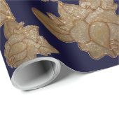 Antiek gouden Roos (LG) Motif Wrapping Paper Cadeaupapier (Rol Hoek)