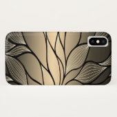 Antiek gouden verlofpatroon Case-Mate iPhone case (Achterkant (horizontaal))