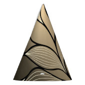 Antiek gouden verlofpatroon feesthoedjes (Links)