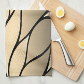 Antiek gouden verlofpatroon theedoek (Quarter Fold)