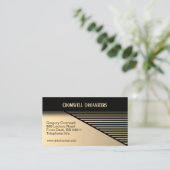 Antiek goudhedendaags Visitekaartje (Staand voorkant)