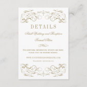  Antiek goudhuwelijk - details Informatiekaartje (Voorkant)