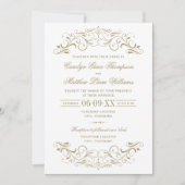  Antiek goudhuwelijk Kaart (Voorkant)