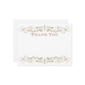 Antiek goudhuwelijk Notitiekaartje (Voorkant / Achterkant in situ)