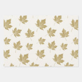 Antiek goudmakreelpatroon. inpakpapier vel (Voorkant 3)