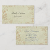 Antiek goudoogmerk visitekaartje (Voorkant / Achterkant)