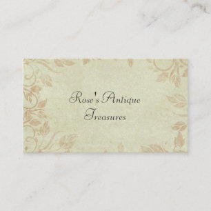 Antiek goudoogmerk visitekaartje