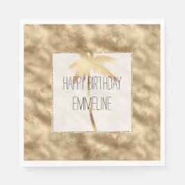 Antiek goudpalmboom servet