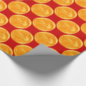 ANTIEK goudrood Cadeaupapier (Hoek)