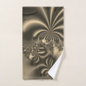 Antiek goudstromend fractal bad handdoek (Handdoek)