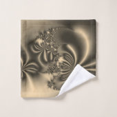 Antiek goudstromend fractal bad handdoek (Wasdoekje)