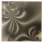 Antiek goudstromend fractal tegeltje (Voorkant)