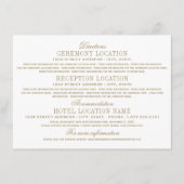 Antiek goudweddenschappen Informatiekaartje (Voorkant)