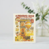 Antiek Grand Fete Fair Poster Briefkaart (Staand voorkant)