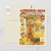 Antiek Grand Fete Fair Poster Briefkaart (Voorkant / Achterkant)