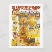 Antiek Grand Fete Fair Poster Briefkaart (Voorkant)