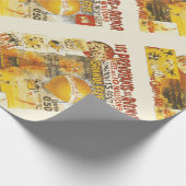 Antiek Grand Fete Fair Poster Cadeaupapier (Hoek)