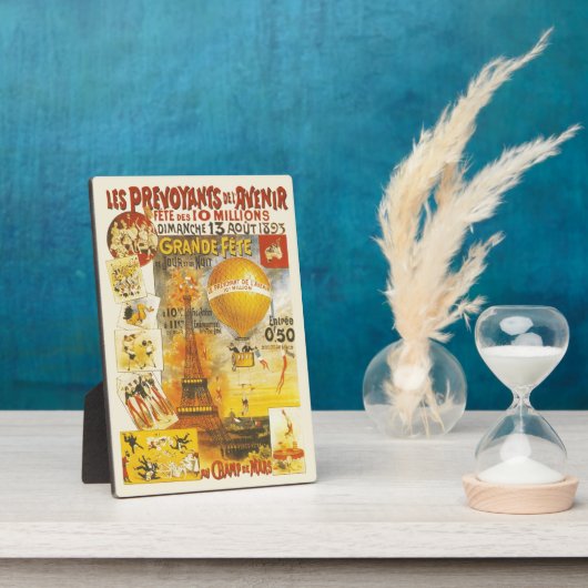 Antiek Grand Fete Fair Poster Fotoplaat (Zijkant)