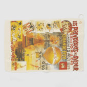 Antiek Grand Fete Fair Poster Golfhanddoek (Horizontaal)