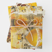 Antiek Grand Fete Fair Poster Inpakpapier Vel (In situ)