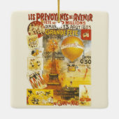 Antiek Grand Fete Fair Poster Keramisch Ornament (Achterkant)
