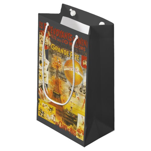 Antiek Grand Fete Fair Poster Klein Cadeauzakje (Voorkant Gekanteld)